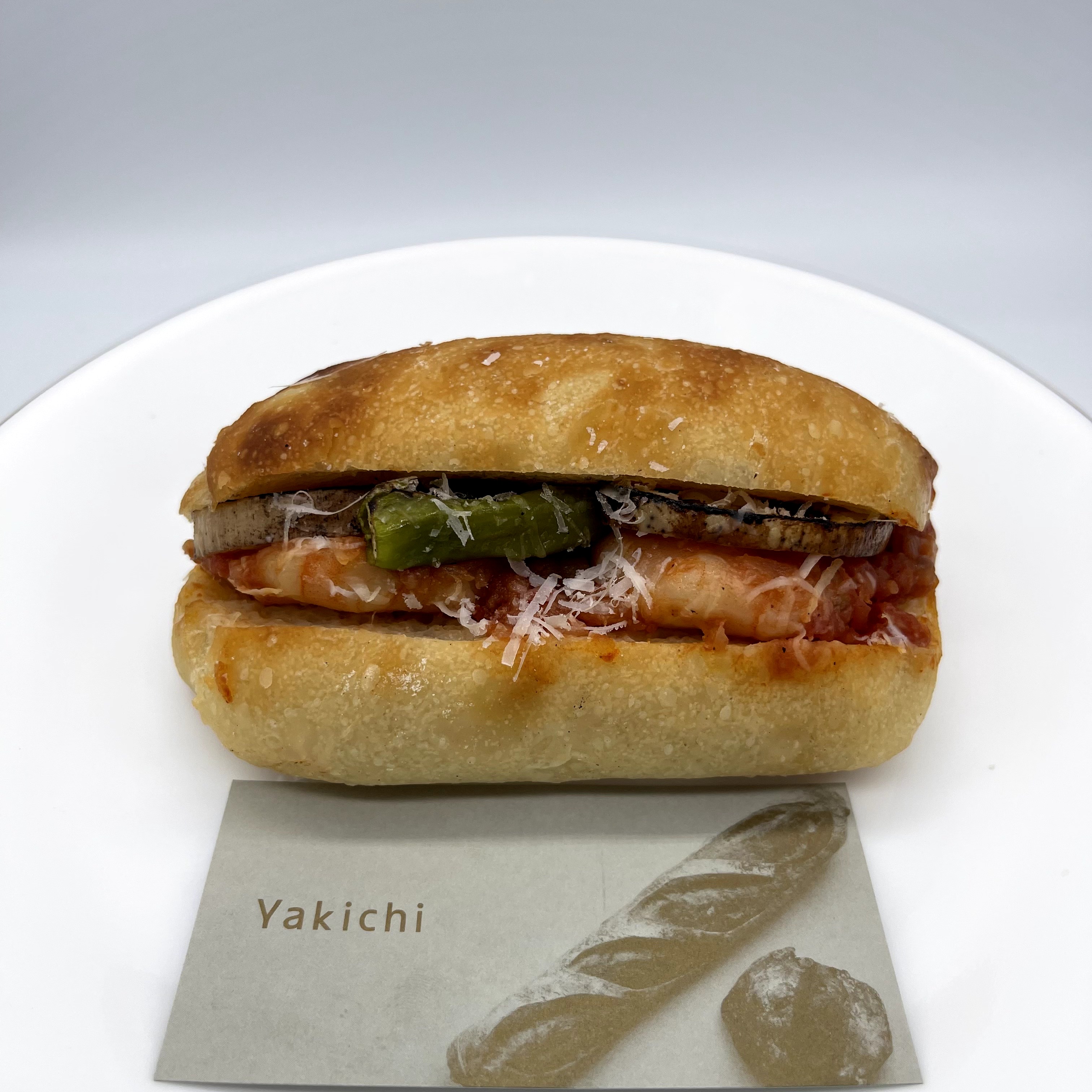 Yakichiのズッキーニとししとう、エビトマト