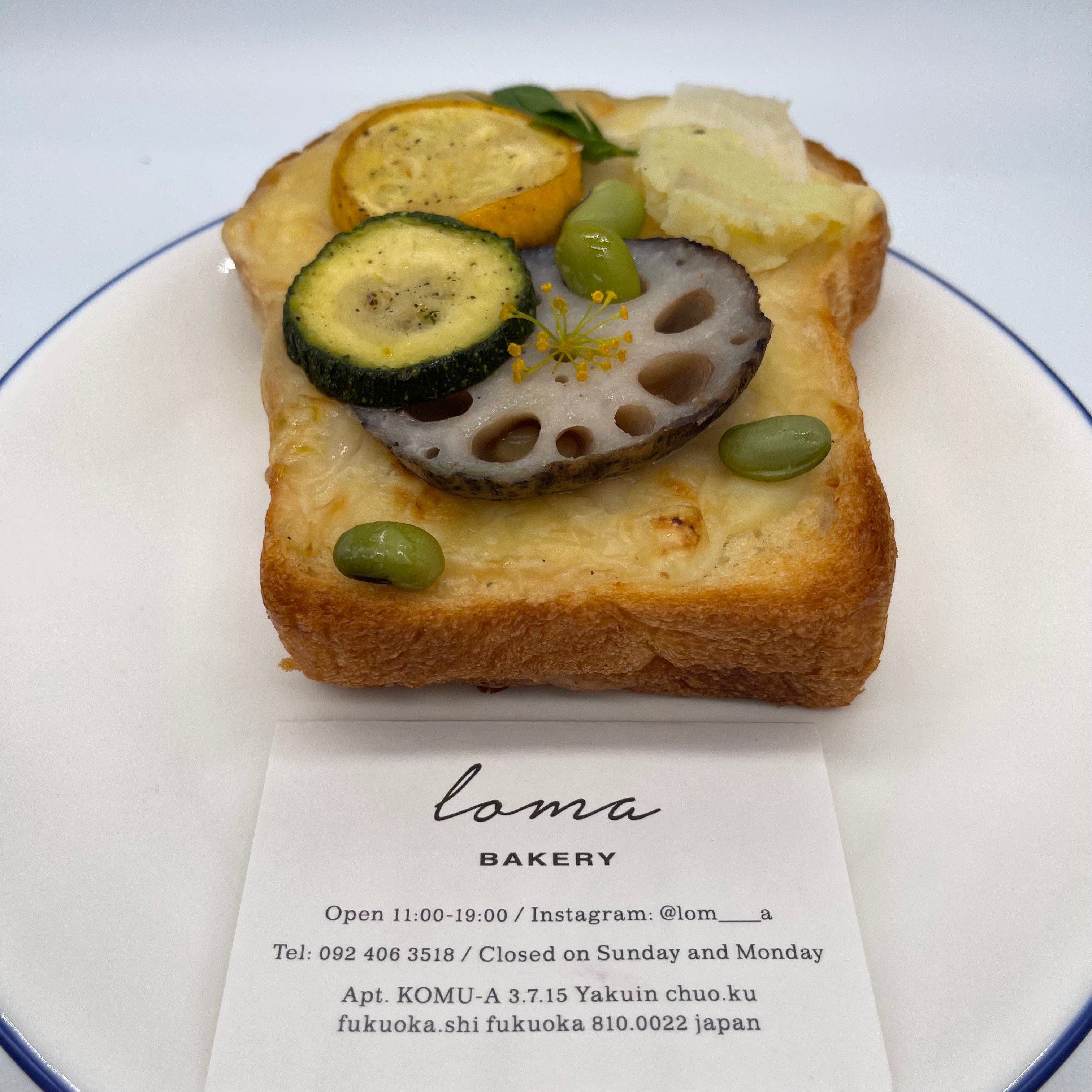 ロマの季節野菜のクロックムッシュ